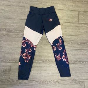 Nike floral leggings large
